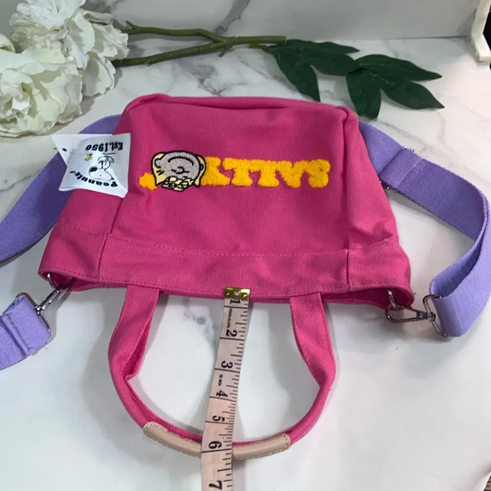 NWT Peanuts Sally Brown Pink Purse Hand & Crossbody Strap - Picture 17 of 17
